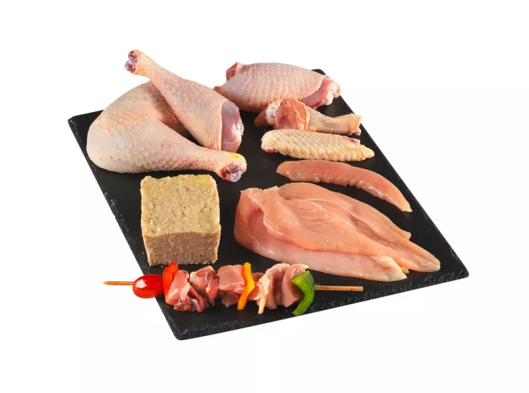 Caissette de volaille 4kg (92,40€), Vienne, La Ferme Guinet