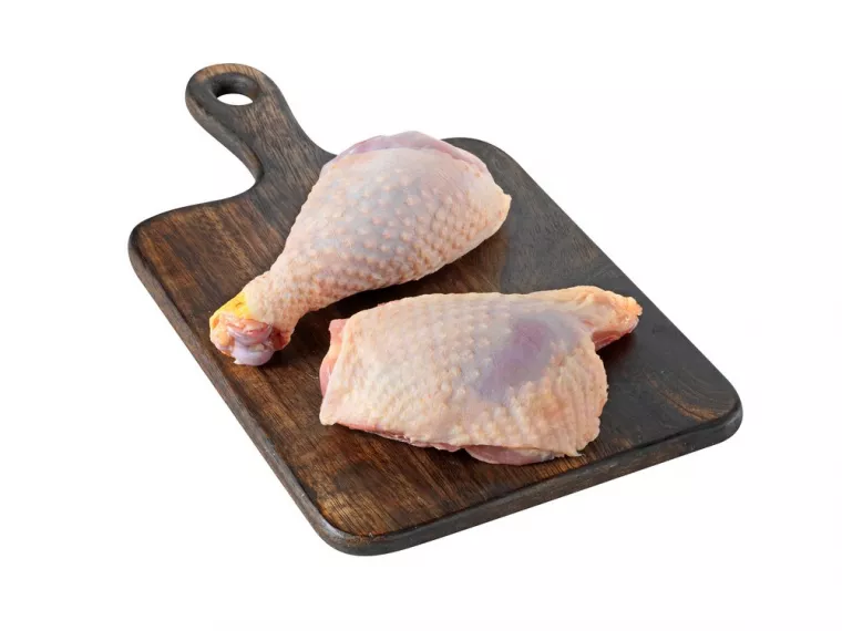 Cuisse déjointée de poulet fermier plein air 300g  (18,36€/Kg), Vienne, La Ferme Guinet