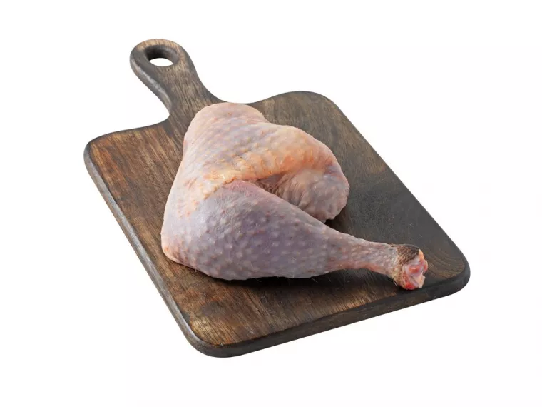 Cuisse de pintade fermière plein air (19,90 €/kg), Vienne, La Ferme Guinet