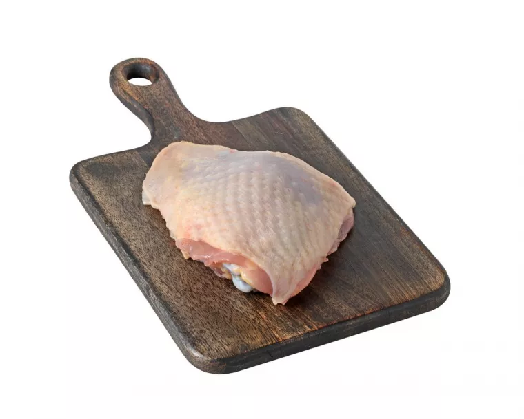 Haut de cuisse de poulet fermier plein air 225g  (19,44€/Kg), Vienne, La Ferme Guinet