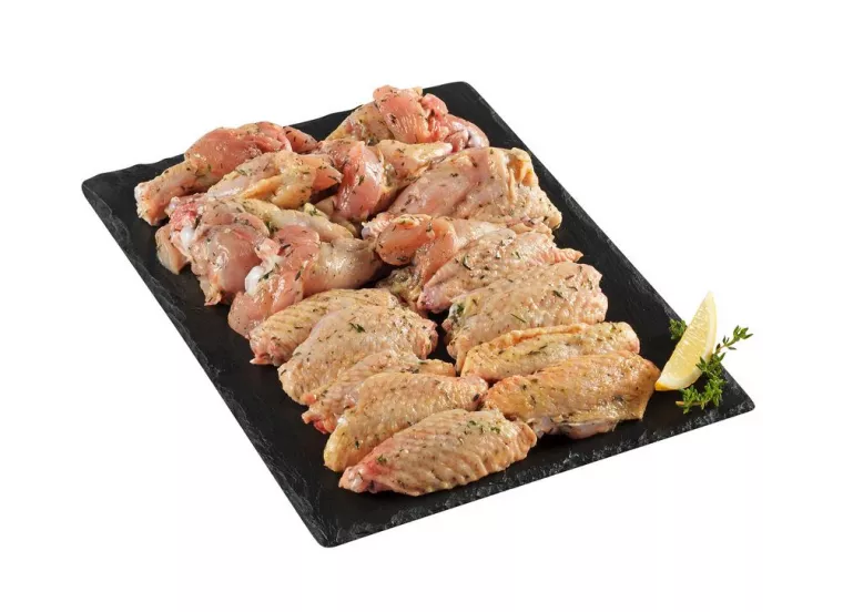 Plateau à griller thym/citron (12,13€/kg), Vienne, La Ferme Guinet